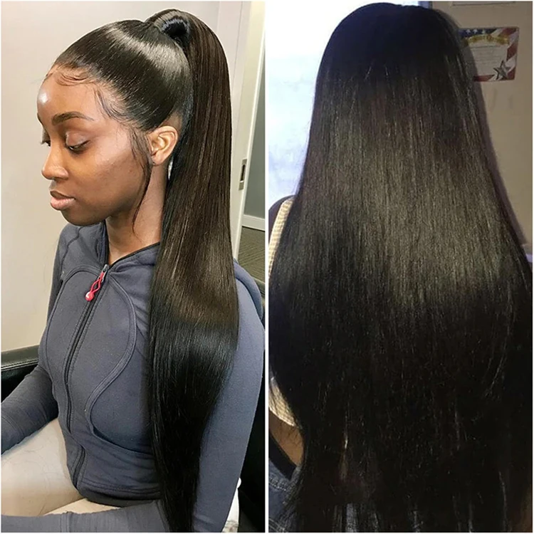 100% Human Hair Full Lace Frontal Wig Pre Plucked Brazilian Full Lace Wigs With Baby Hair For Black Women