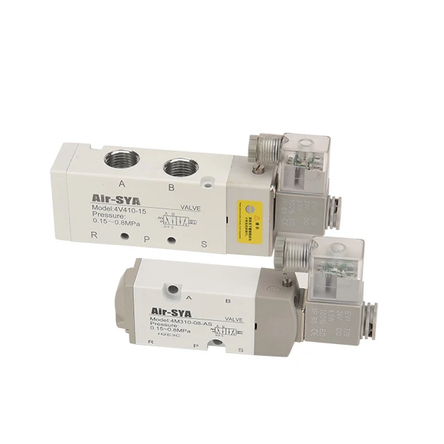 Air-SYA экономично доступный 4V410-15 пятиходовые электромагнитные клапаны пилотный управляемый электромагнитный клапан