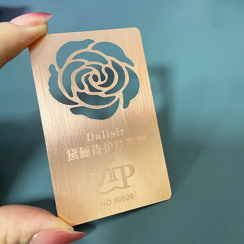 Corrosion brand  golden game  brand  Copper name  cards The membership  VIP Stainless steel card Custom Metal business cards