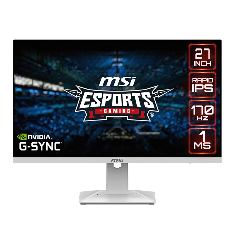 G274QRFW 27-inch 2560*1440 WQHD 2k white narrow bezel pc monitor gaming G-SYNC Rapid IPS anti-blue light screen HDR 170hz 1ms