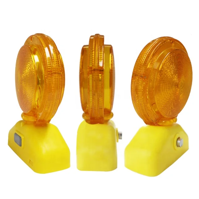 Amber or Red Flashing Road Safety LED Warning Barricade Light