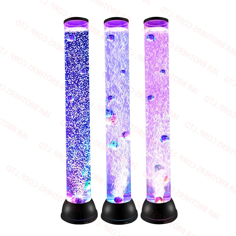 2023 Hot Selling Bubble Fish Lamp Multi-Color Changing LED Aquarium Lamp Night Light for Office Living Room