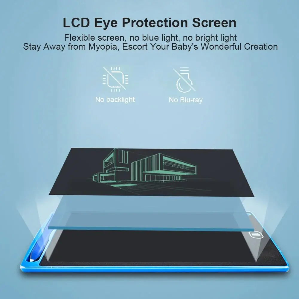 8.5 Inch Reusable Handwriting Digital Notepad Kid Erasable Drawing Board Portable LCD HandWriting Drawing Tablet