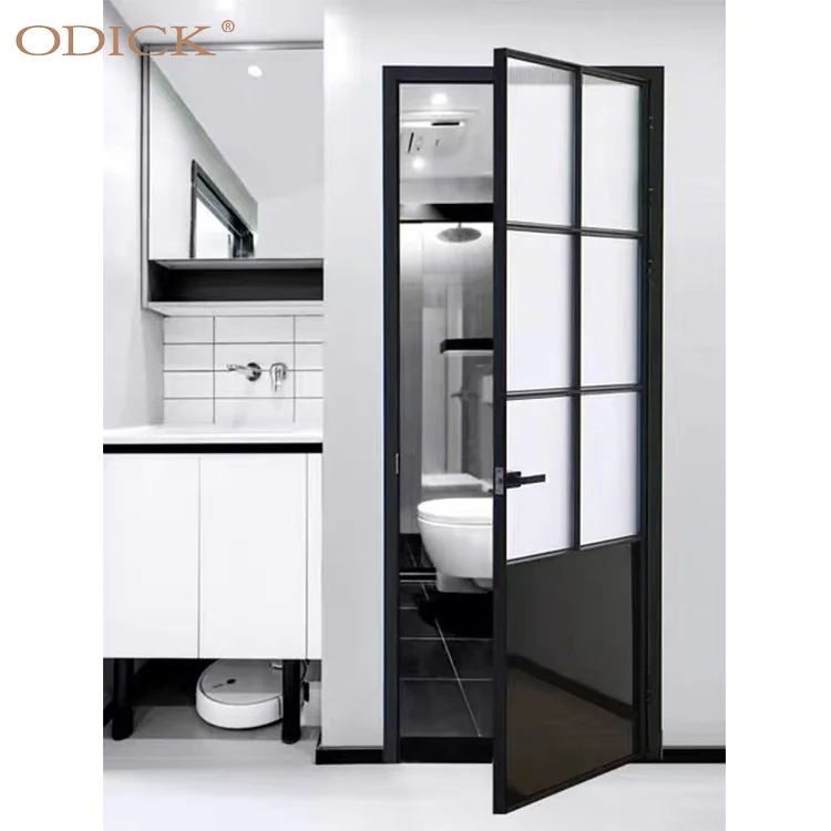 Modern Simple Design Soundproof Hotel Grill Design Interior Single Double Doors For House Room