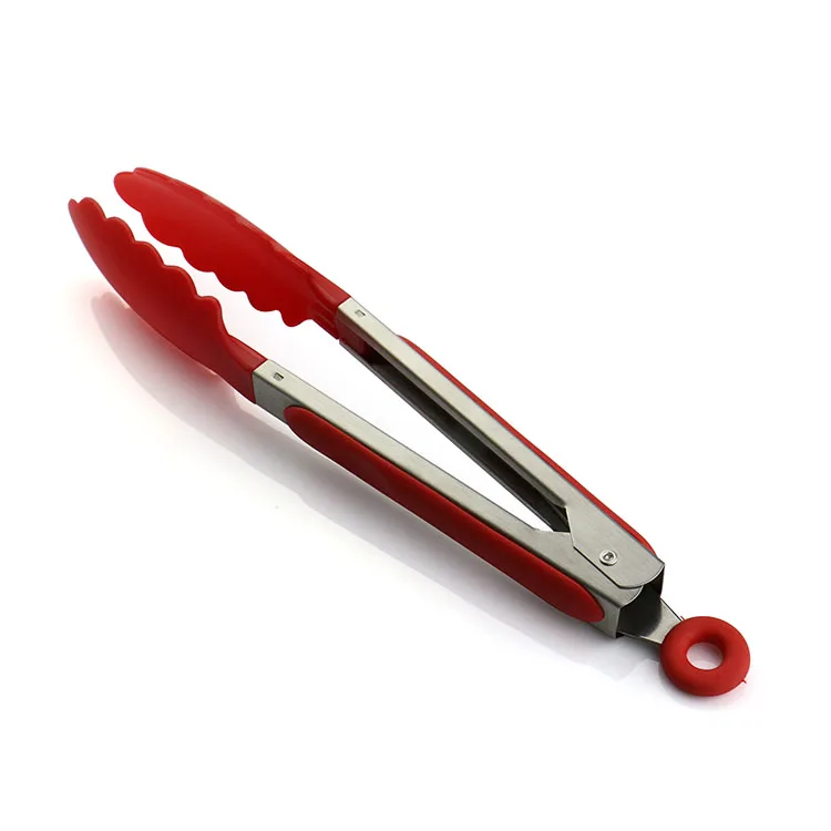 Оптовая продажа, кухонная лопатка, щипцы для барбекю и еды, пищевой силикон, кухонный пищевой зажим, щипцы