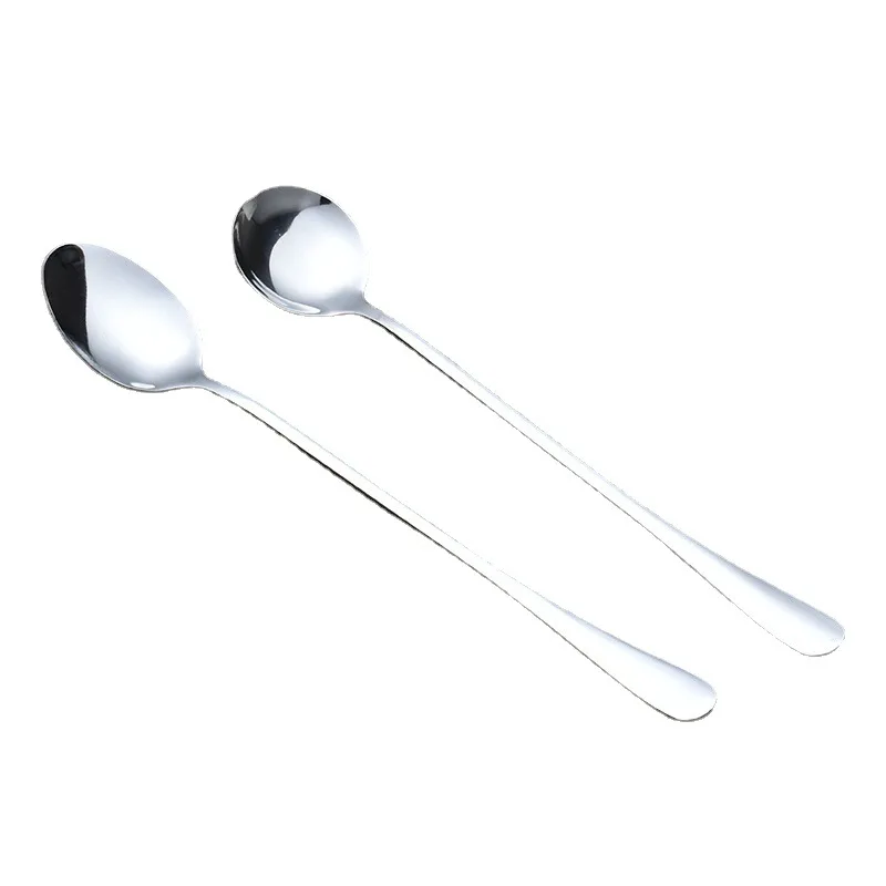 Creative Stainless Steel  Long Handle Stirring Honey Spoon Smoothie Spoon for Spoon Set
