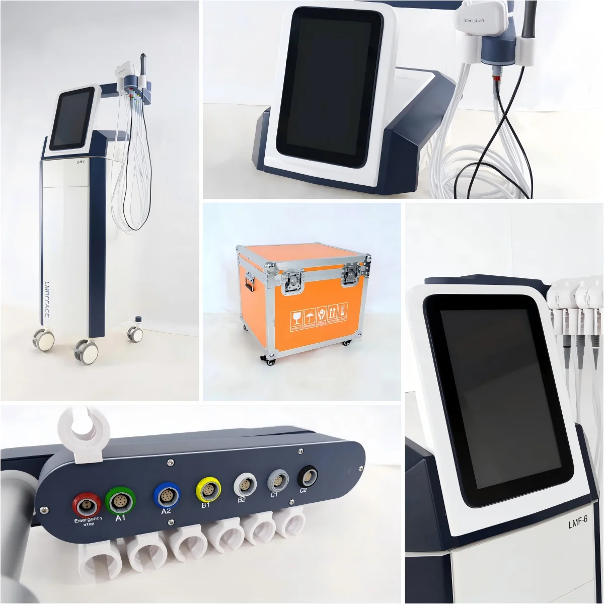 High Intensity Electromagnetic Stimulation EMS RF Face Sculpting Non-Invasive Face Lifting Wrinkle Reduction