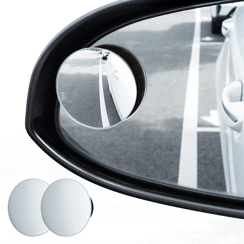 Комплект из 2 выпуклых зеркал заднего вида из HD стекла, регулируемое широкоугольное боковое водительское Автомобильное Зеркало для слепых зон (1600337155094)