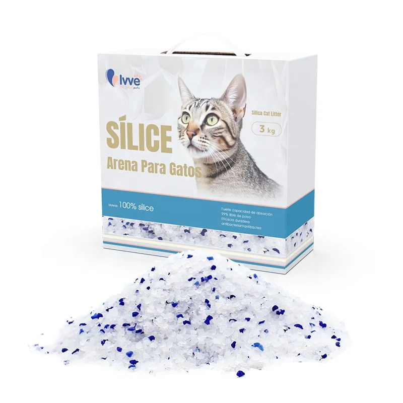 Silica Gel Sand Filler Clean with Blue Prtical Crystal Cat Litter for Cat Toilet Cleaning