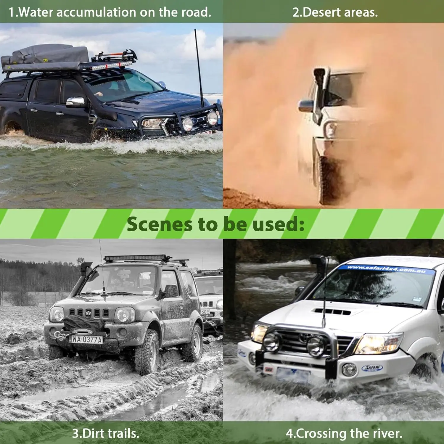 2024 Dailymag car snorkel kit Assembly Replacement For LAND ROVER DEFENDER 110 90 2.5 TD5 for Sale