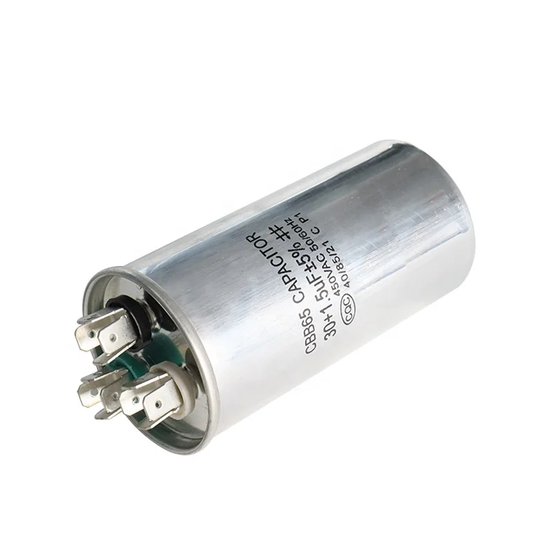 Air Conditioner High Insulation Resistance CBB65 Dual Run Capacitor