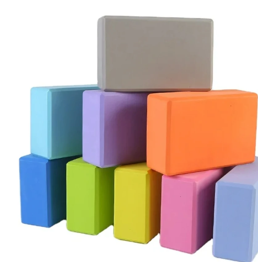 Custom Glitter Bloques De Yoga Squat Wedge Block High Density Arch EVA Color Yoga Brick EVA Foam Block Yoga Brick
