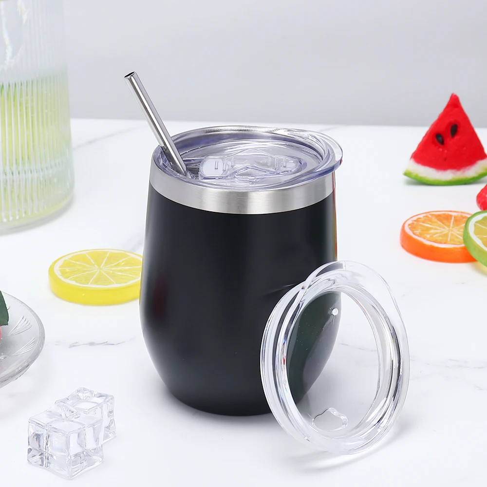 Double Wall BPA  Free Insulated Stainless Steel Tumbler Wholesale Sublimation 12oz Wine Tumbler Blanks