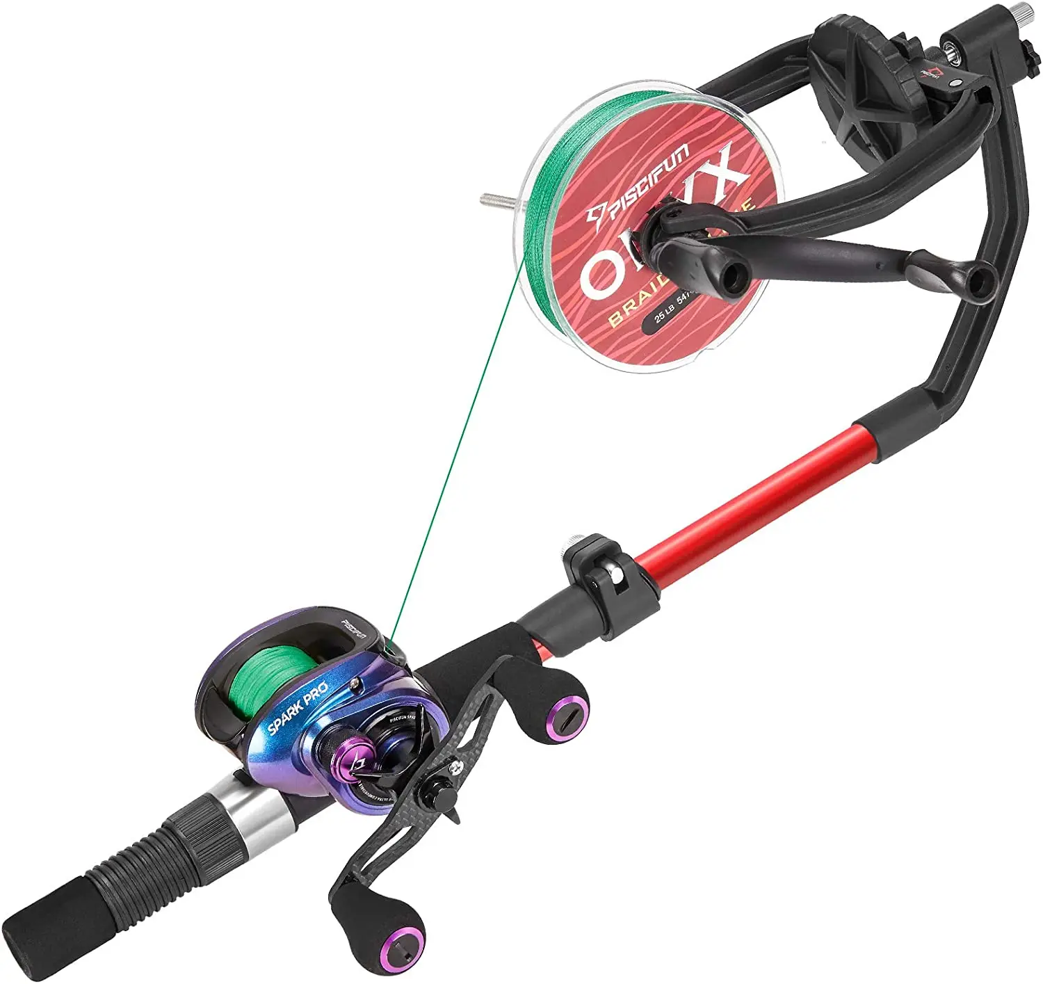 Fast Fishing Line Spooler Station Machine With Unwinding Function