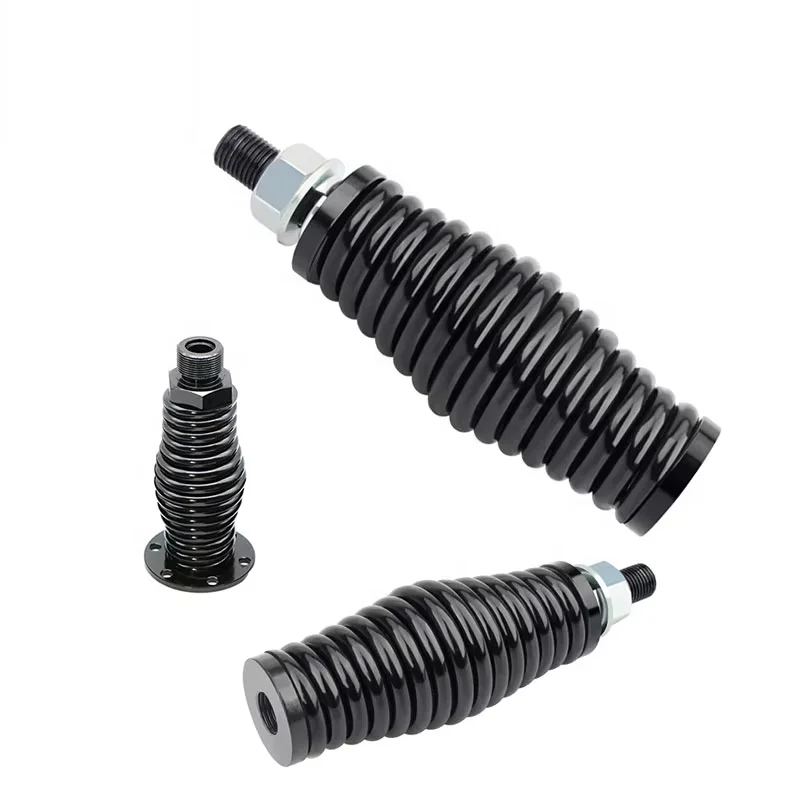 Black barrel spring base antenna spring flagpole lamp universal spring wire forming