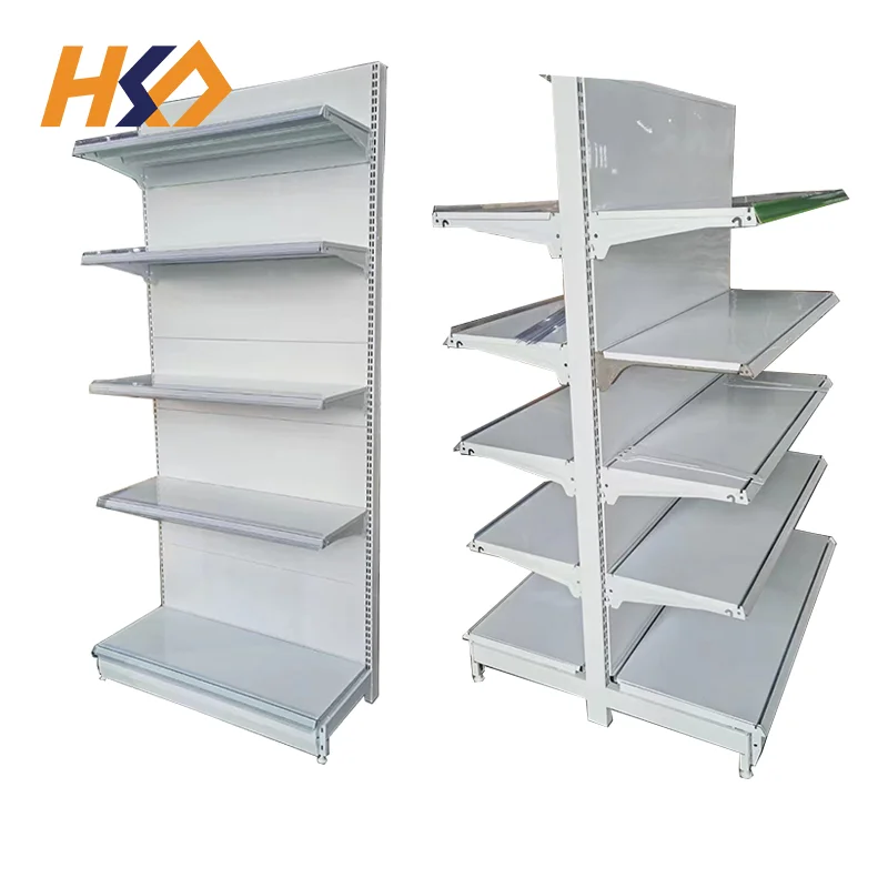 White Display Racks Supermarket Shelves Wholesale Gondola Shelving Shelves
