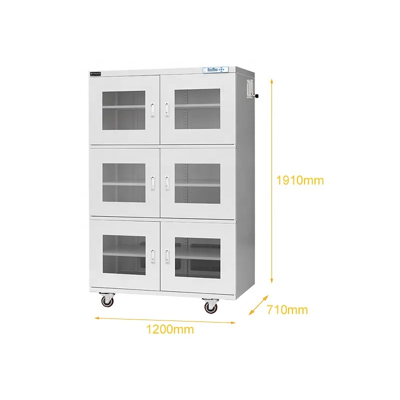 1440L 4 or 6 door  N2 cabinet auto ESD dry box cabinet Humidity control cabinet