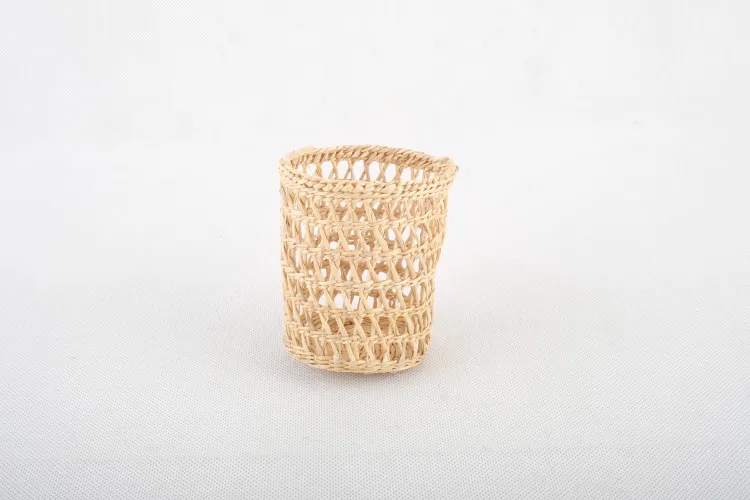 
Unique Rustic Boho Style Rattan Wicker Flowers Vases for Home Decor 