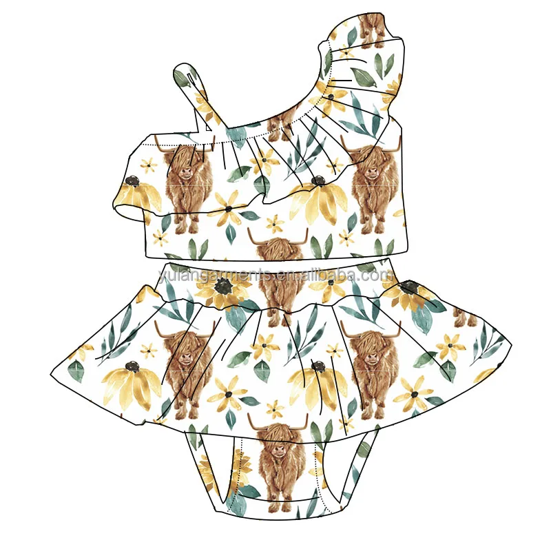 New Arrival Howdy Print Baby T Shirt Dress Western Girls Dresses With Black Fringe 0-16 Years Old Fashion Kids Clothes