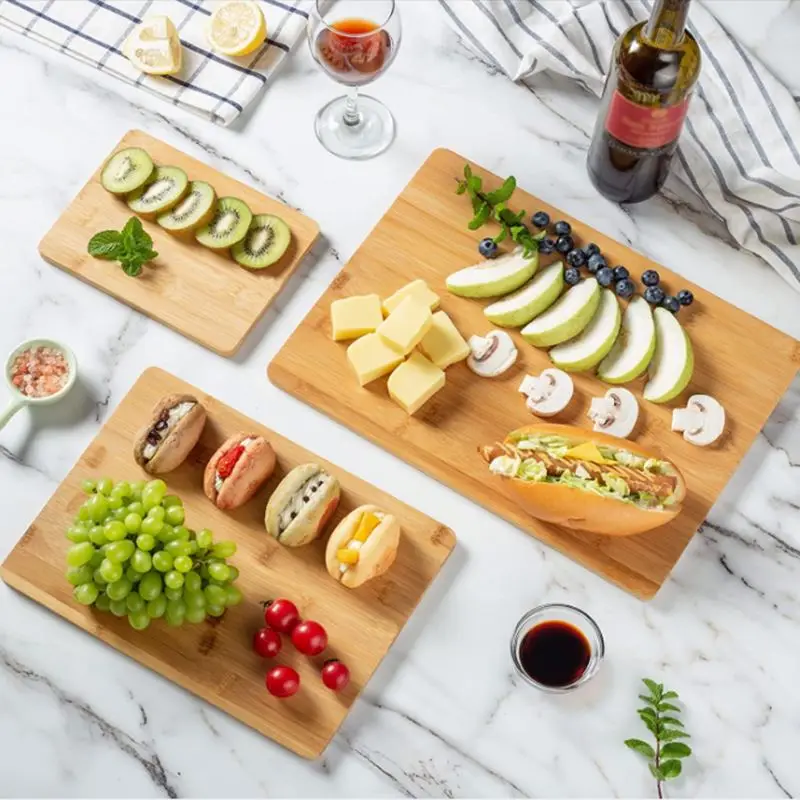 Kitchenware Natural Organic Totally Kitchen Wood Chopping Large Rectangular Cutting Board