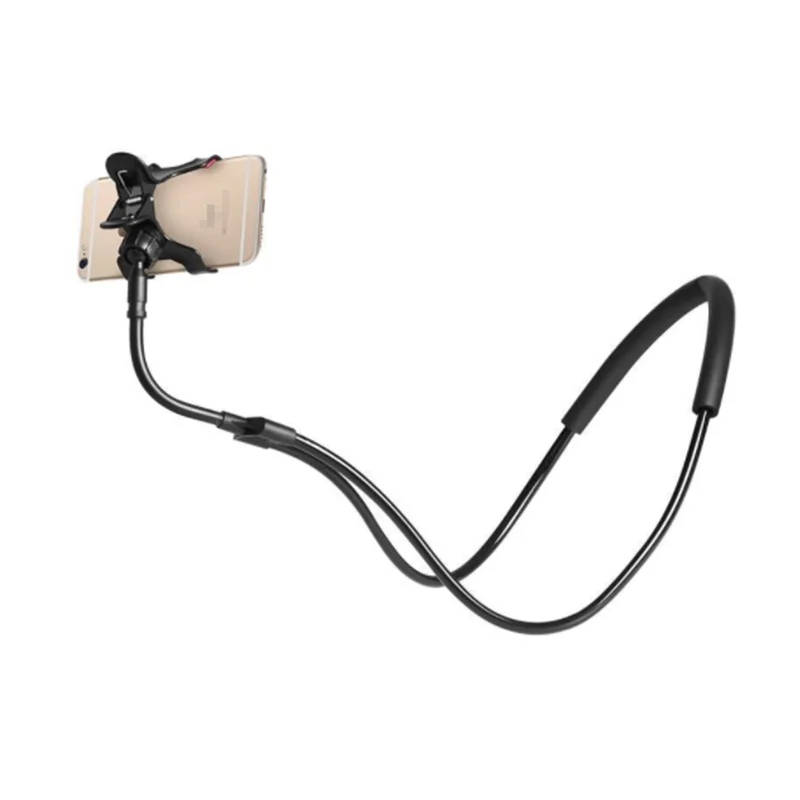 OEM customized logo 360 degree neck mobile phone stand holder neck phone mount for iphone for ipad