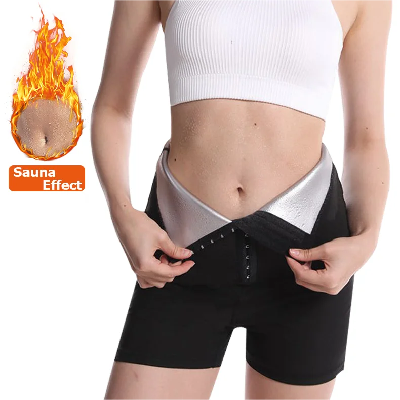 Custom body shaper and biker training women weight loss sweat waist trainer leggings sauna pant shorts