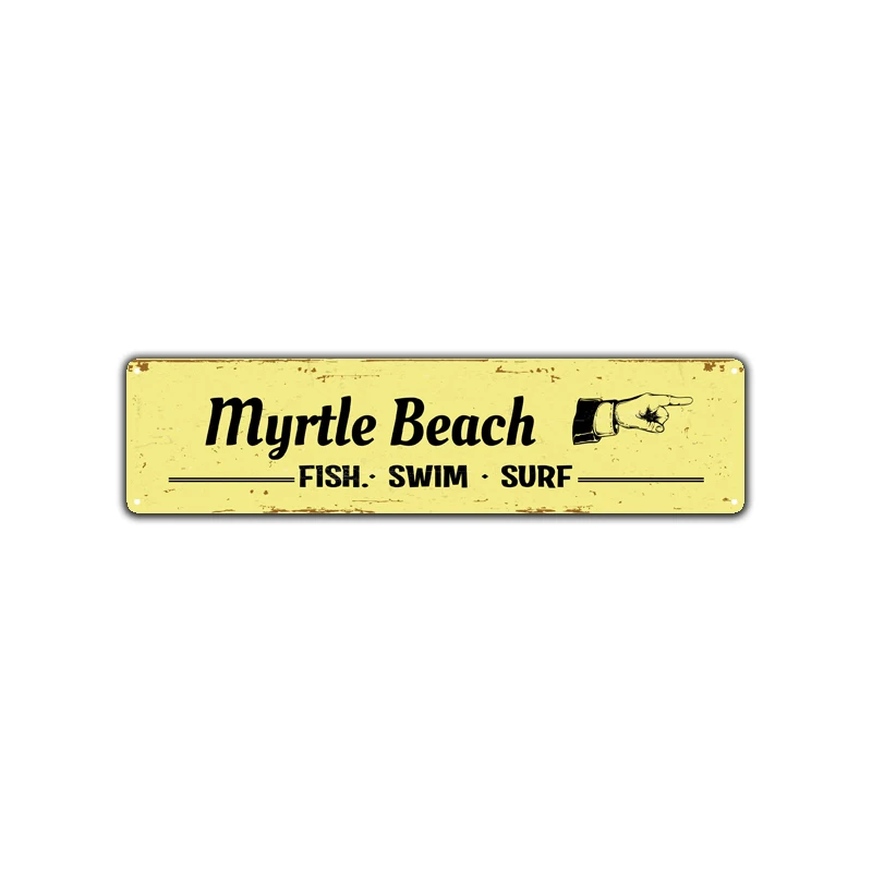 BEACH Metal Sign Custom Street sign  SHOP BEACH SUM TIKI BAR Tin sign Wall Decor Restaurant Club SURF SHACK House