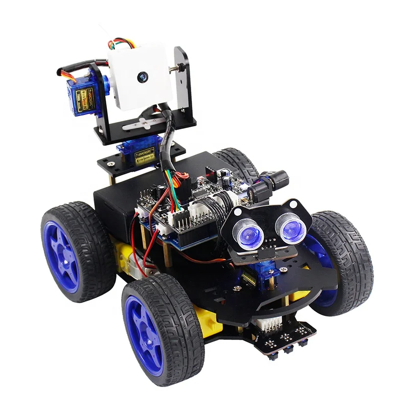 
BlueRaven Roboduino Uno R3 Smart Robot Car Kit Toy Car Robotic Kit Supports Scratch With Wifi Camera Remote Control For Arduino 