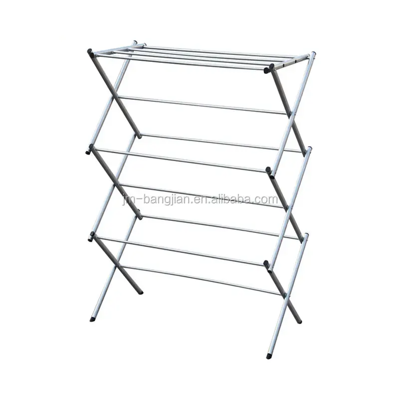 Budget Powder Coating Iron Foldable Laundry Dryer Free Standing Collapsible Drying Rack