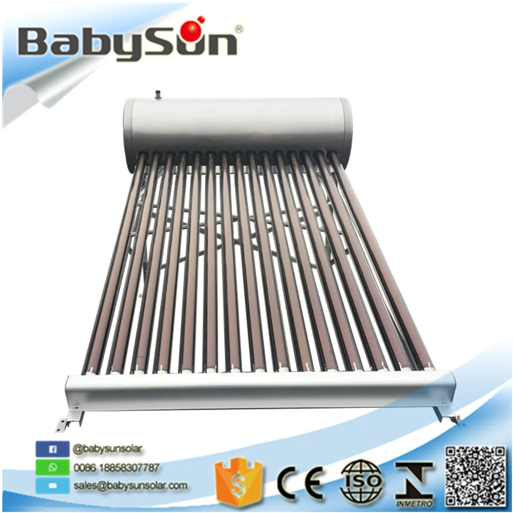 Easy use solar powered hot water heater 200L thermosiphon solar water heater boiler system for home