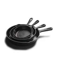 14/16/20/26cm Non-stick Kitchen Fried Steak Pot Egg Pancake Omelette Cooking Skillet Cast Iron Frying Pan
