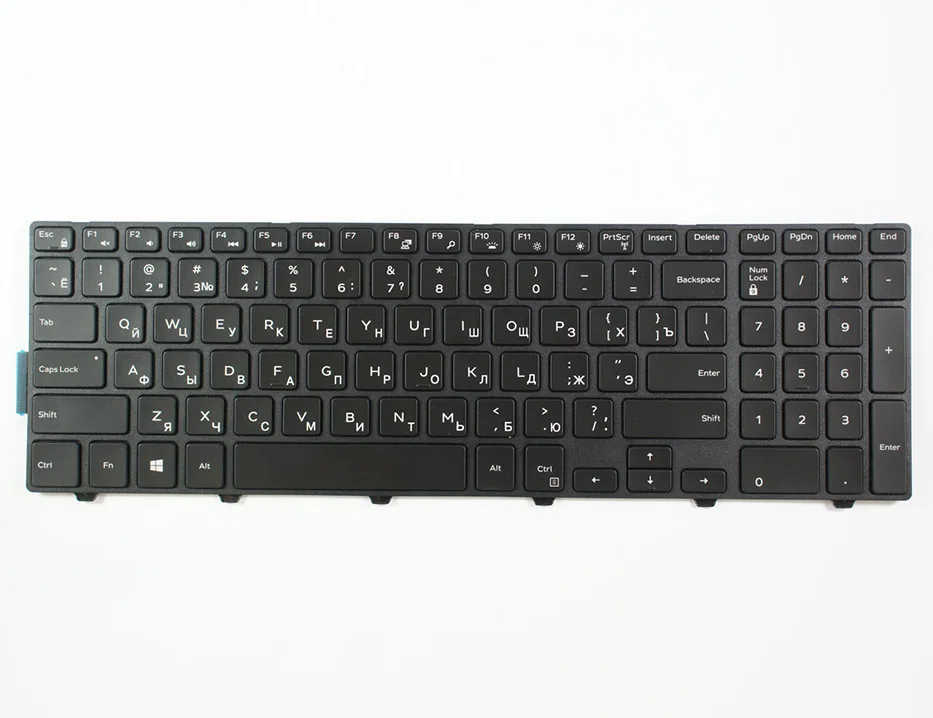 Replacement Laptop keyboard for DELL for Inspiron 3541 3542 3543 5542 5545 5547 rus black backlight