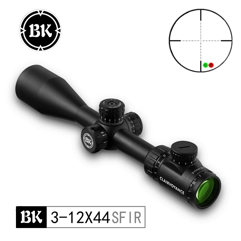 
Bobcat King 3-12X44SFIR Riflescopes Airsoft Hunting Rifle Scope Traffic Light Illumination Sniper Air Gun Tactical Optical Sight 