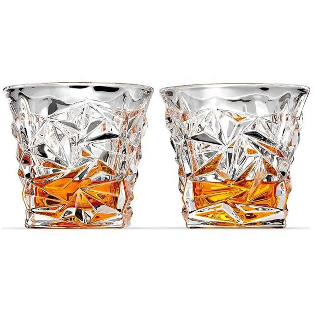 Рок Стиль Сильный тумблер роскошный высокий Ликер Виски Коктейльные очки старая мода прозрачные роскошные очки 300 мл