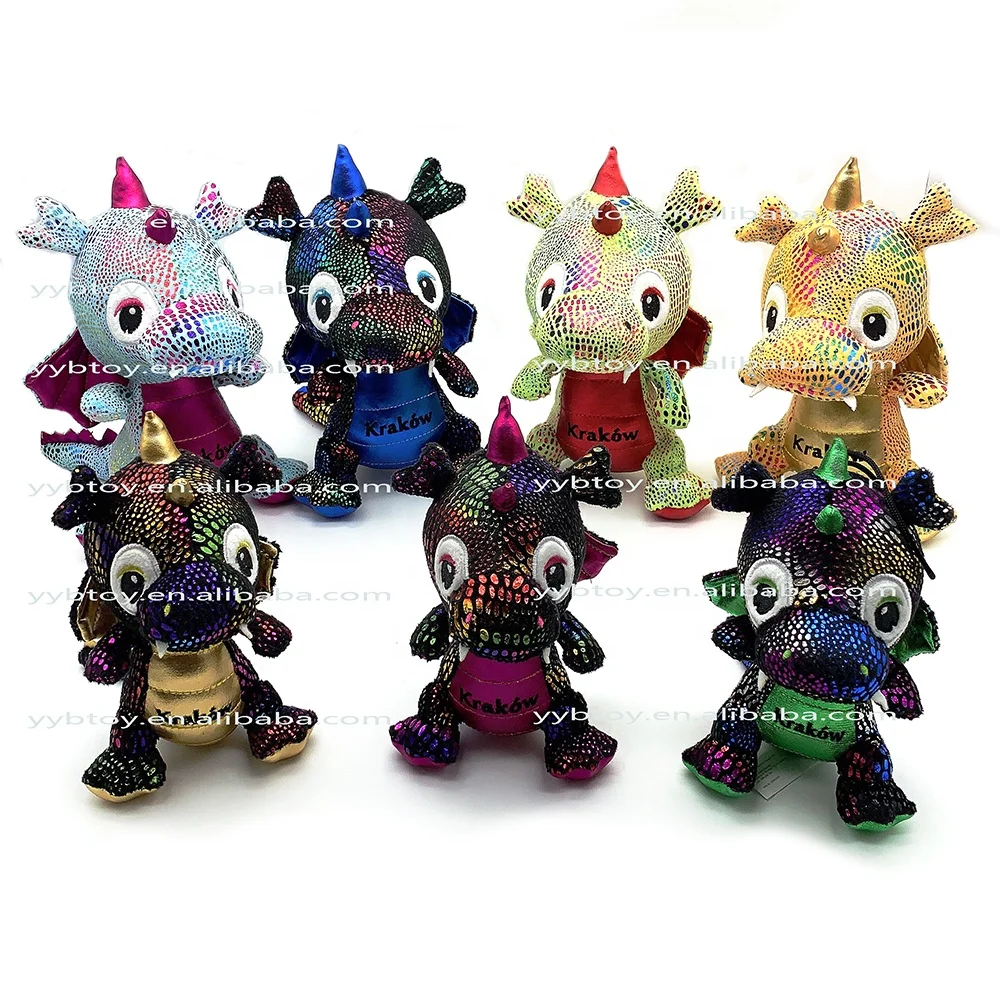 Wholesale Plush stuffed printing dragon animal toy plush Poland dragon plush dinosaur Krakow toys