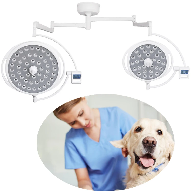 2024  High quality ceiling surgical  pet shadowless lamp ot light led operating examination lamp YCLED700/700