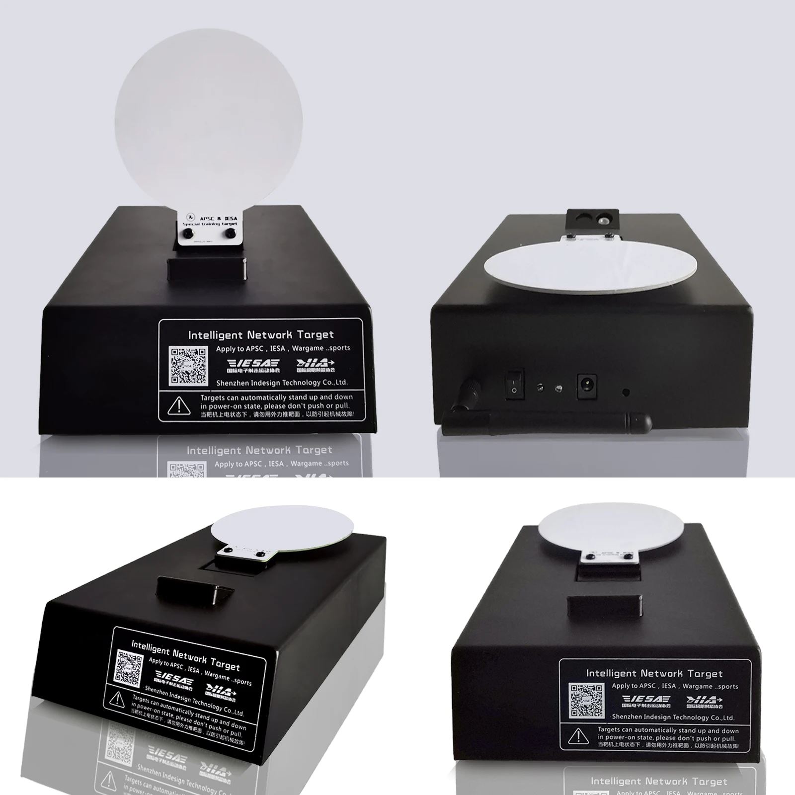 Auto-Reset Metal Shooting Target Large-Capacity Lithium Battery 48 Hours Continuous Use BB Laser Gel Blaster Shooting Product