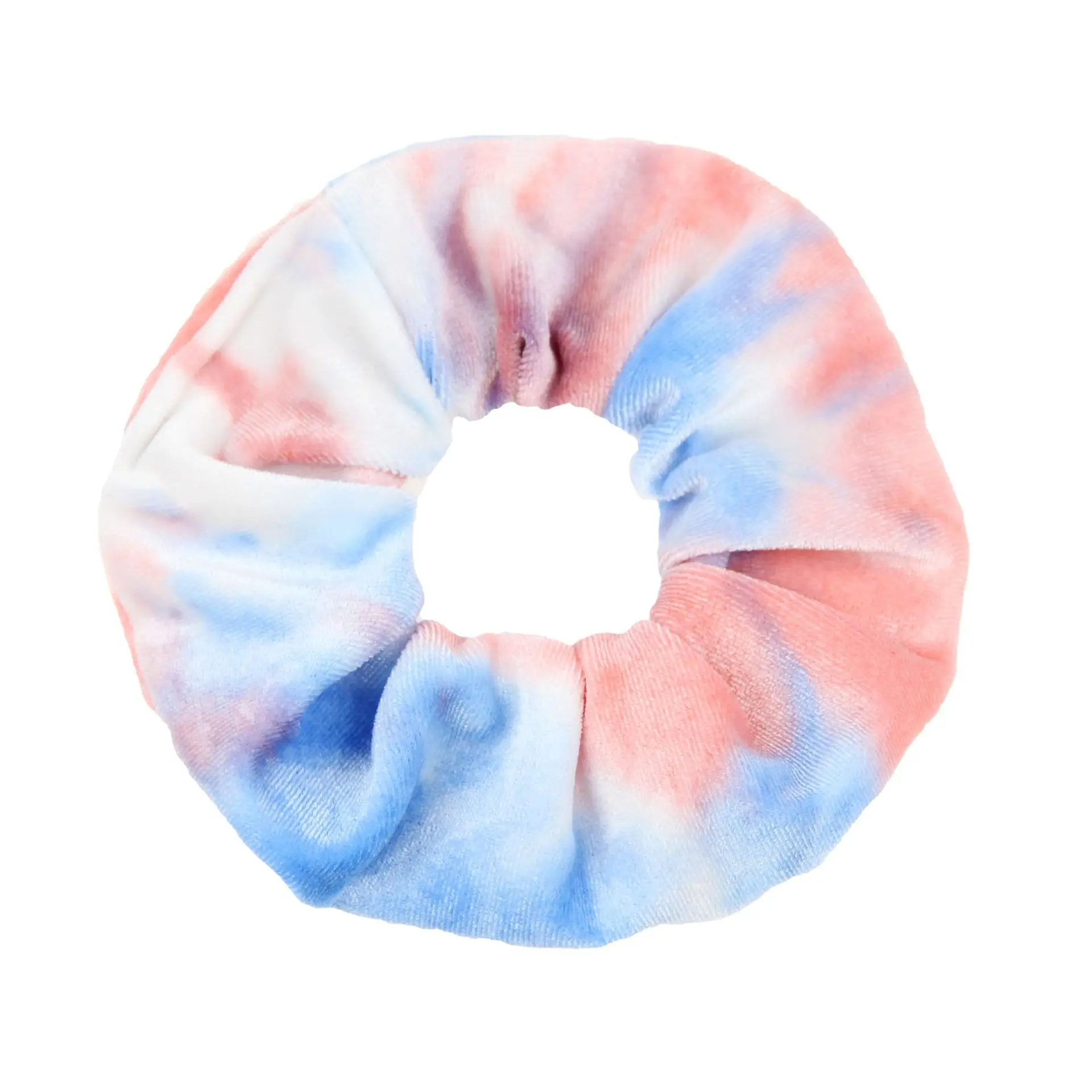2023 Novelty Tie Dye Soft Velvet Scrunchies Elastic Hair Bands Galaxy Headband Ponytail Hair Ties Girls Hair Accessories