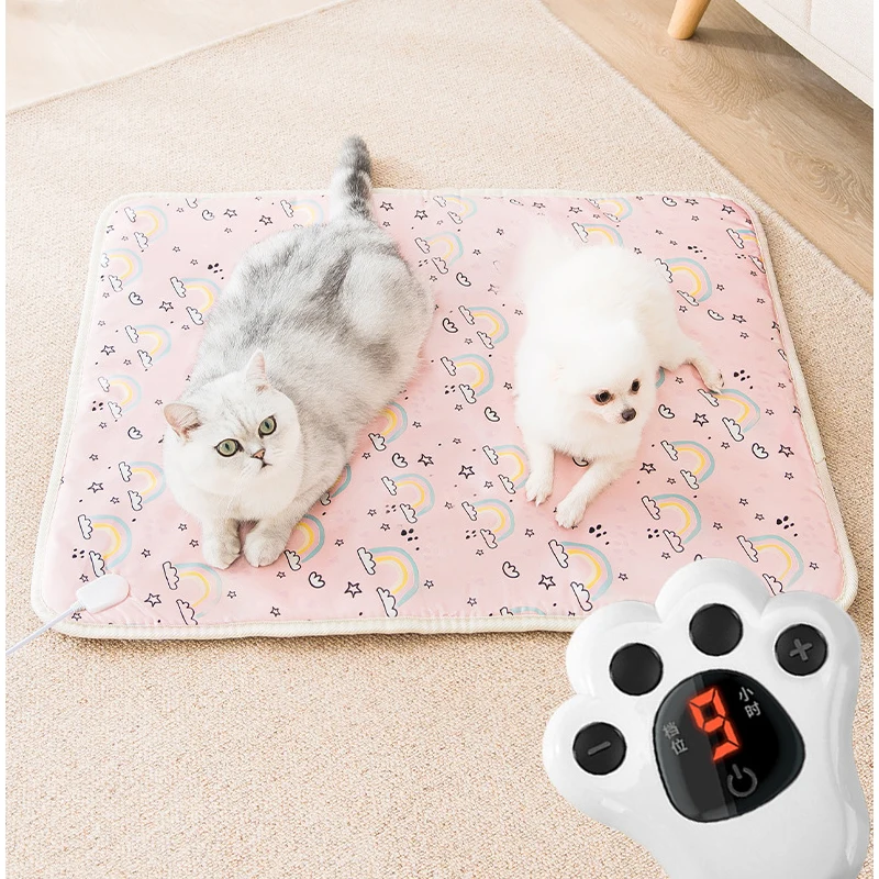 Pet Electric Heat Heated Pad Mat Bed Dog Cat Pet Kennel Electric Warm Blanket