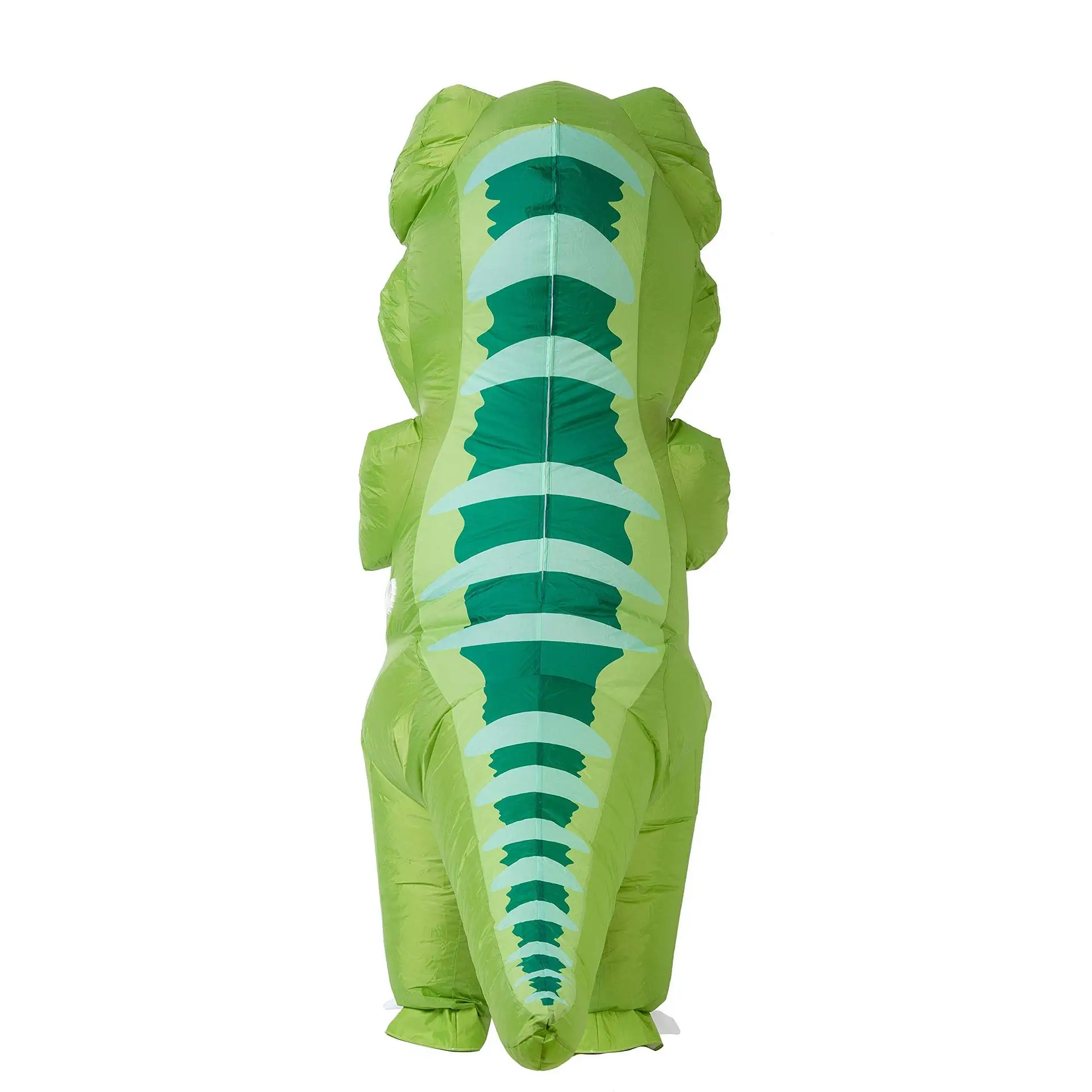 Adult Funny Big Dinosaur Green T- Rex Cosplay Blow-up Full Body Suit Halloween Carnival Party Inflatable Costume