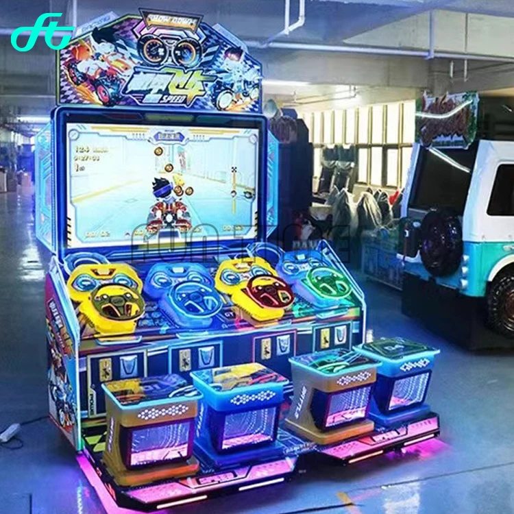 3 Players Kids Shooting Game/Driving Simulator Amusement Coin Operated Machine For Game Center