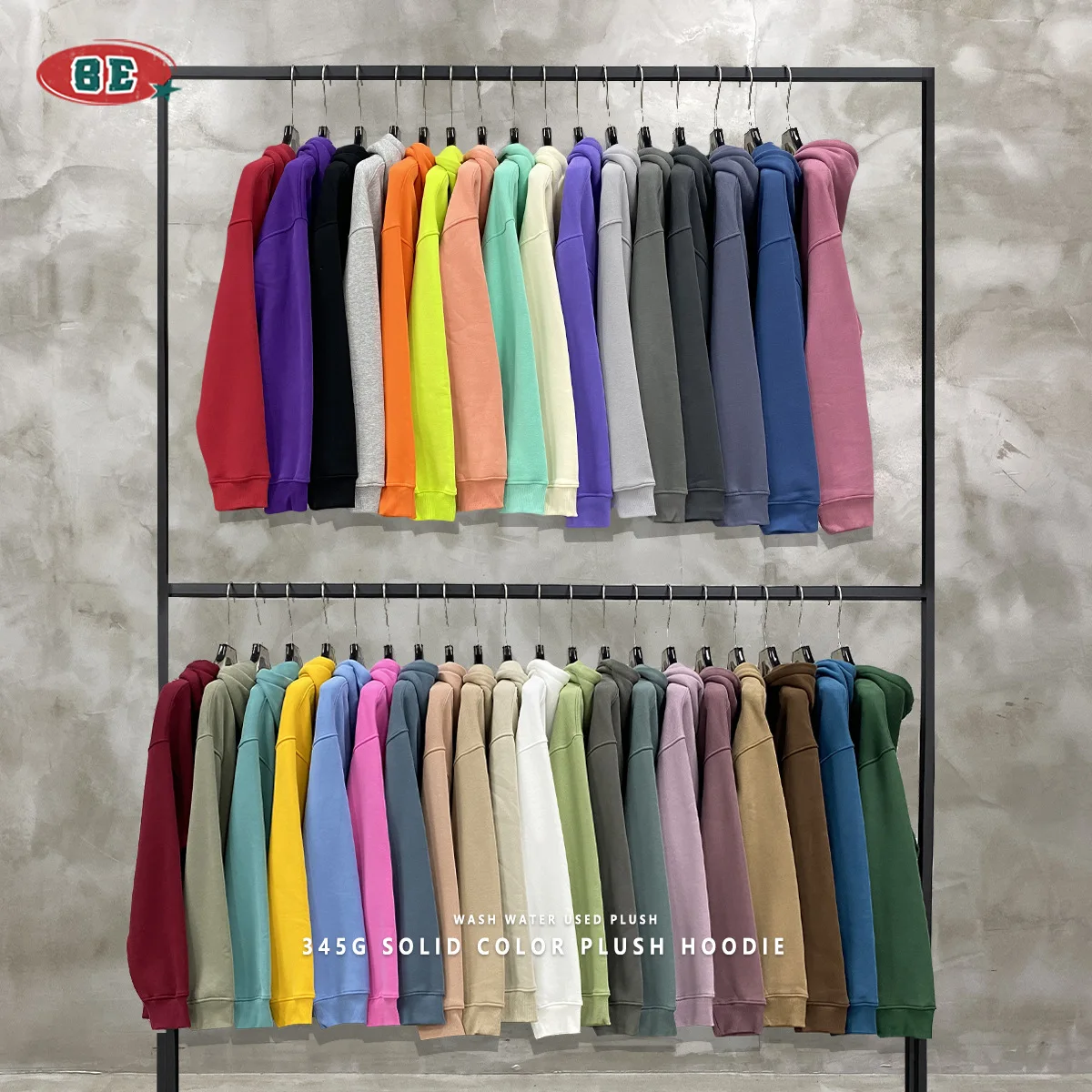 Solid Color Blank Sweater 345g Couples Wear 36colors Velvet Hooded Sweater for Men and Women