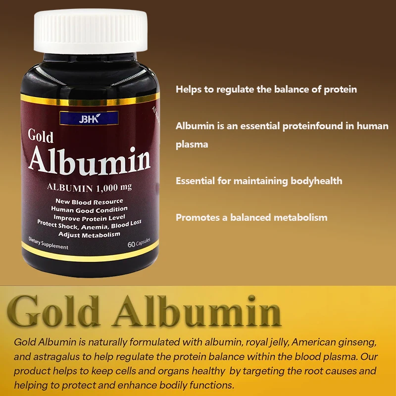 OEM Albumin Protein Supplement Extra Strength  60/120 Capsule Healthy Kidney Liver Promote General Wellness Energy Support Life