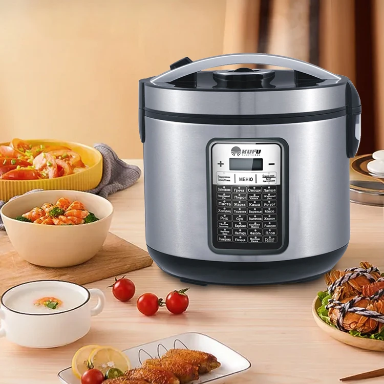 Multipurpose Programmable Digital ELectric Multi Cooker 6L Food Steamer Rice Cooker with Non-Stick Bowl