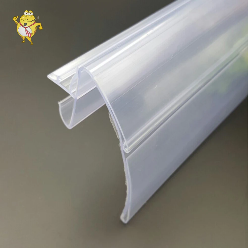 LAOHAMA Factory Customized Supermarket Plastic Profile Hinged Clear Data Strip for Shelves Price Notes