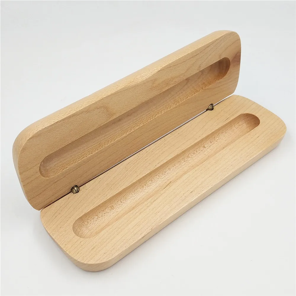 wooden pen box case Maple wooden fountain pen case wood pen box business gifts.