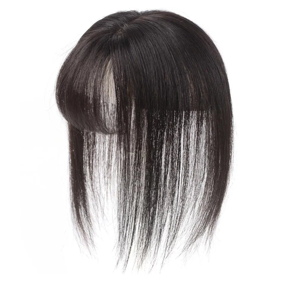 
Naturally Long Hair Smooth Reissue Real Hair Products Clavicle Air Bangs Hairstyle Hair Extension Piece with Clip 
