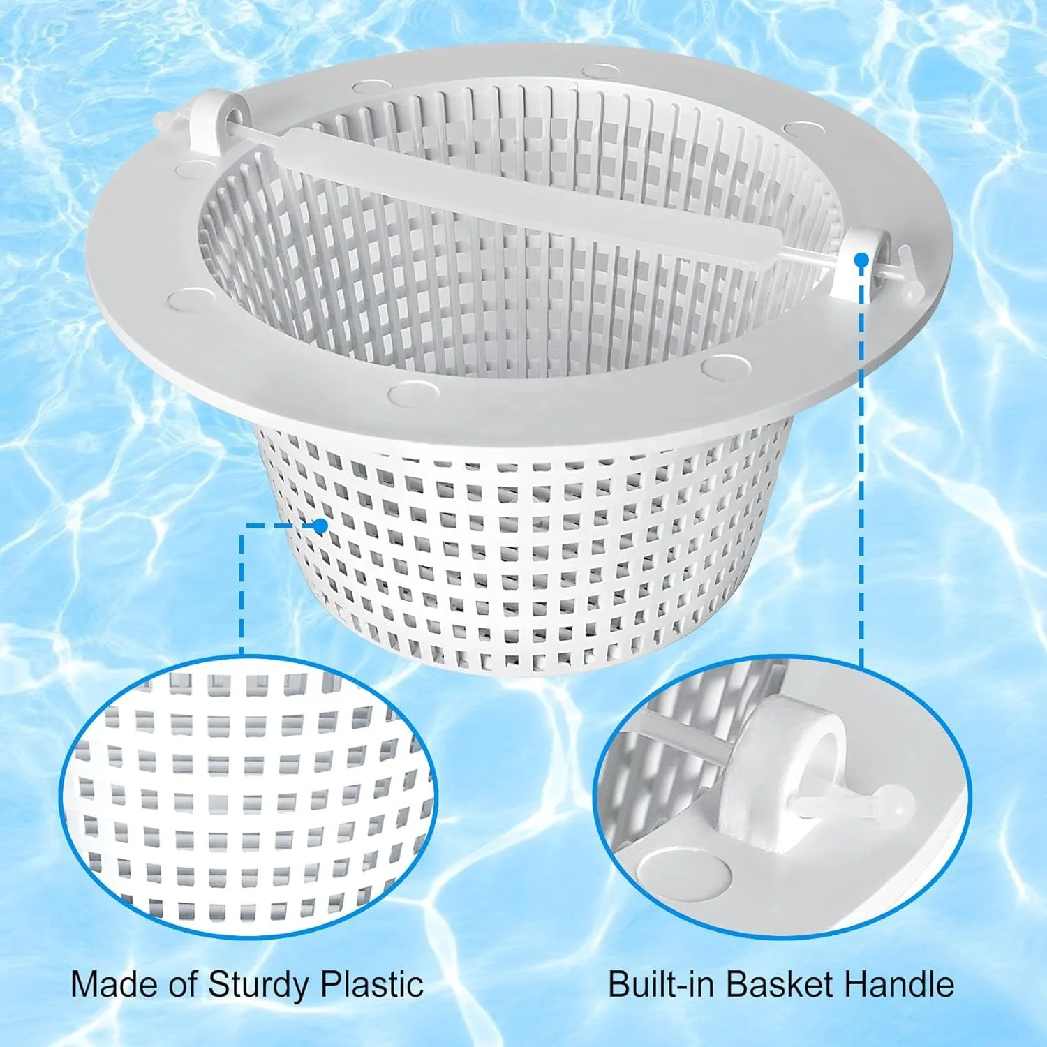 Skimming Basket Swimming Pool Cleaning Accessories SP1091WM Water Filter Basket Replacement 513330