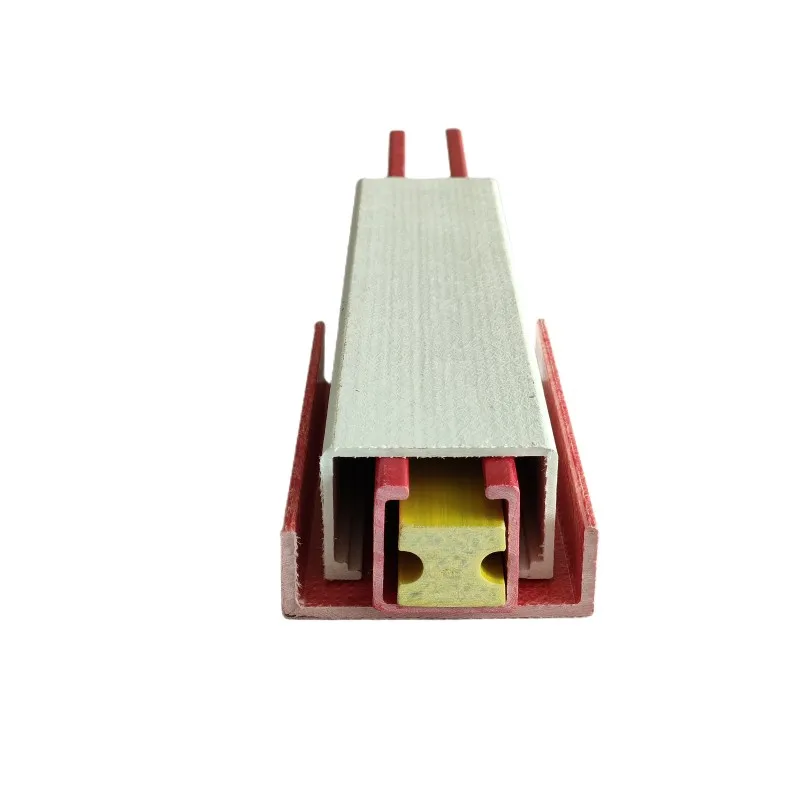 FRP Rectangular Fiberglass Tubing durable glass fiber Pultruded Fiberglass Channel