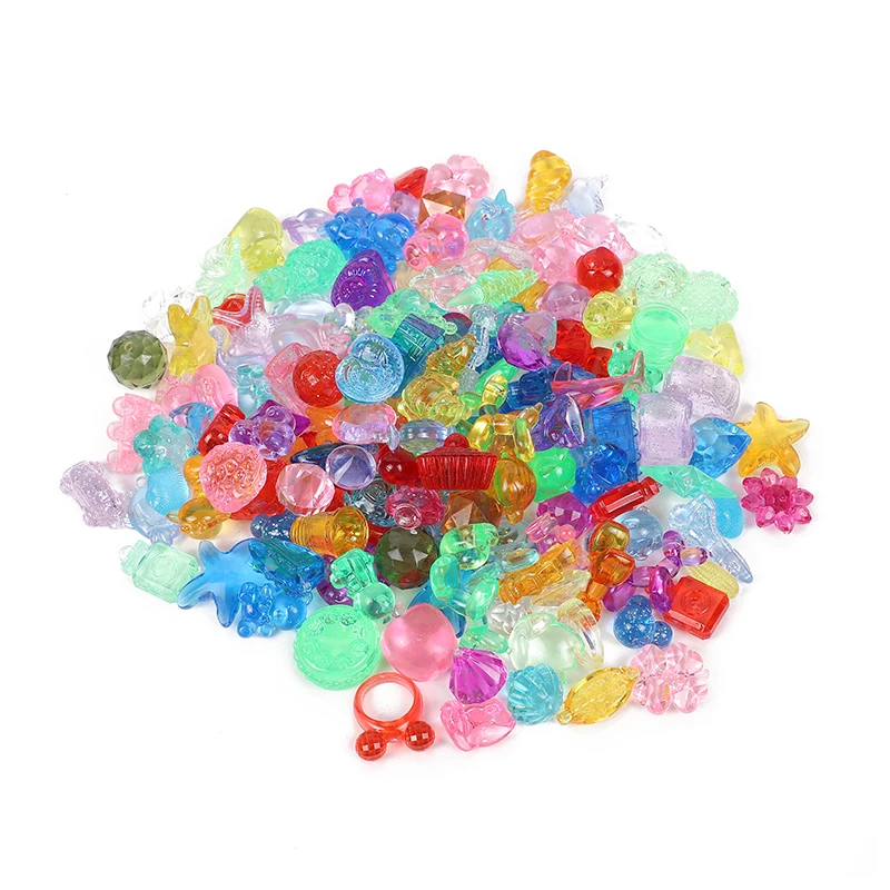 MIX  Color Transparent Acrylic Beads Factory Wholesale Customize Cartoon Beads Plastic Beads Bulk for Kid Party Toy
